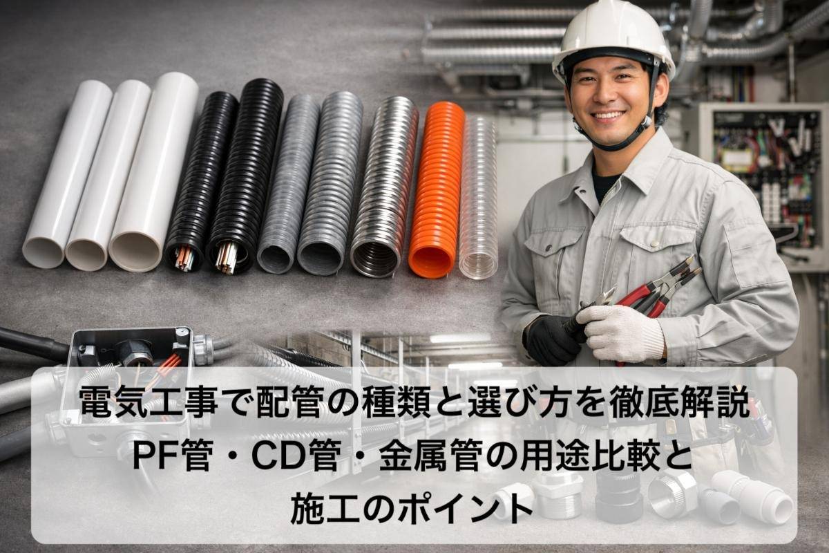 電気工事で配管の種類と選び方を徹底解説｜PF管・CD管・金属管の用途比較と施工のポイント | | 送電線架線技能工（ラインマン・送電鳶）・電気 ...