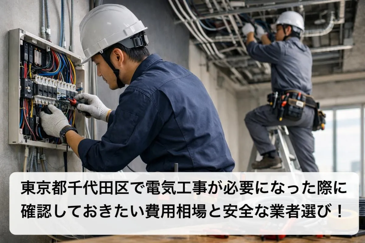 東京都千代田区で電気工事が必要になった際に確認しておきたい費用相場と安全な業者選び！