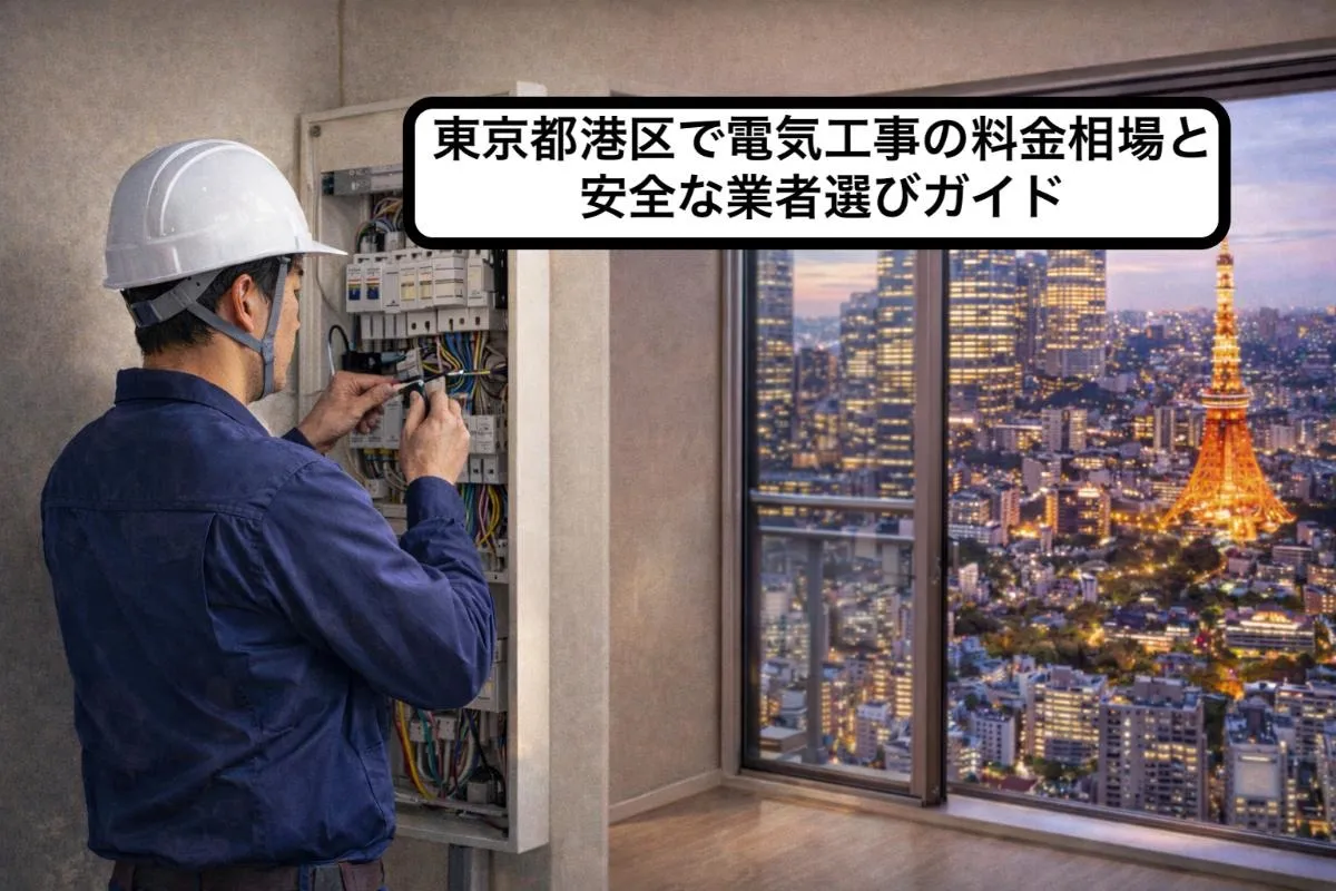 東京都港区で電気工事の料金相場と安全な業者選びガイド